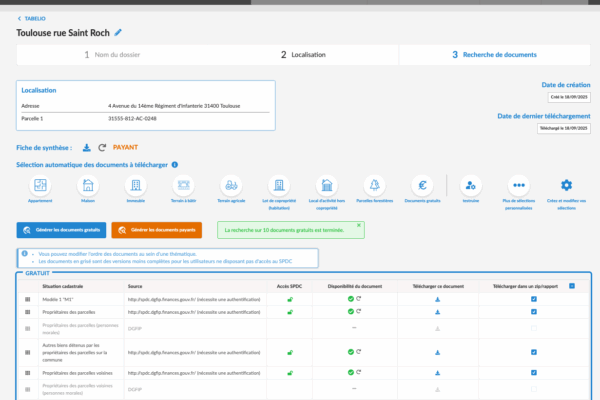 Géofoncier, tabelio